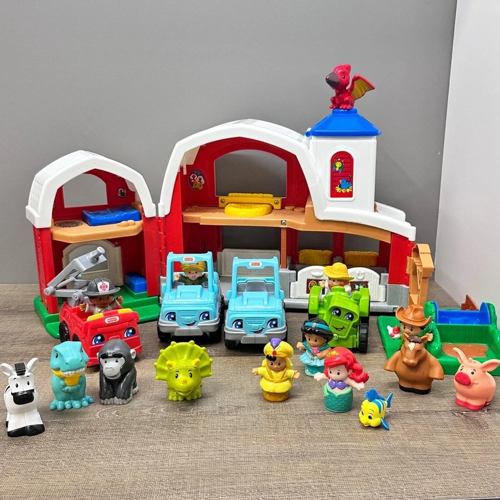 Fisher-Price Little People Animal Friends Farm Playset Figures Vehicles Lot Toy